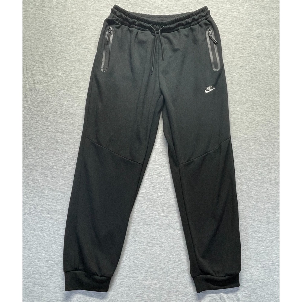 Nike Tech Woven Jogger Pants Mens XL Black Drawstring Gym Training Athleisure
